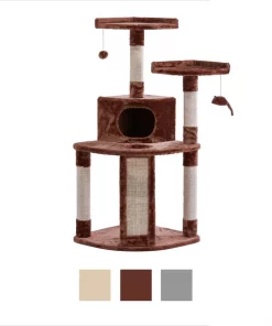Frisco 48-in Faux Fur Cat Tree & Condo -The Frisco Store 101801 PT5. SY630 V1584453161
