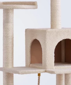 Frisco 57-in Faux Fur Cat Tree & Condo -The Frisco Store 101805 PT3. SY630 V1477315566