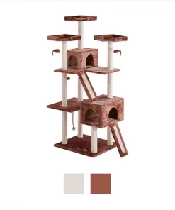 Frisco 72-in Large Base Faux Fur Cat Tree & Condo -The Frisco Store 101809 PT5. SY630 V1584453202