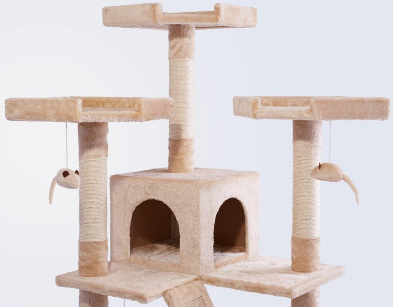 Frisco 72-in Faux Fur Cat Tree & Condo 5 Frisco 72-in Faux Fur Cat Tree & Condo - Image 3