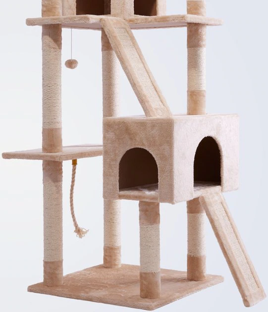 Frisco 72-in Faux Fur Cat Tree & Condo 7 Frisco 72-in Faux Fur Cat Tree & Condo - Image 5