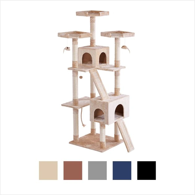 Frisco 72-in Faux Fur Cat Tree & Condo 8 Frisco 72-in Faux Fur Cat Tree & Condo - Image 6