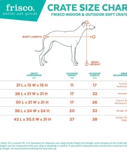Frisco Indoor & Outdoor 3-Door Collapsible Soft-Sided Dog & Small Pet Crate -The Frisco Store 105032 PT3. SY630 V1569017846