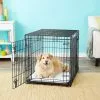 Frisco Heavy Duty Fold & Carry Double Door Collapsible Wire Dog Crate
