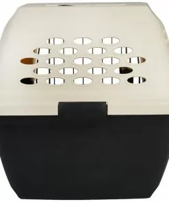 Frisco Plastic Dog & Cat Kennel, Almond & Black -The Frisco Store 120134 PT4. SY630 V1554383832