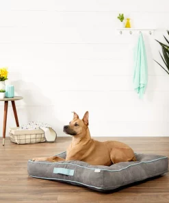 Frisco Tufted Square Orthopedic Pillow Cat & Dog Bed w/Removable Cover