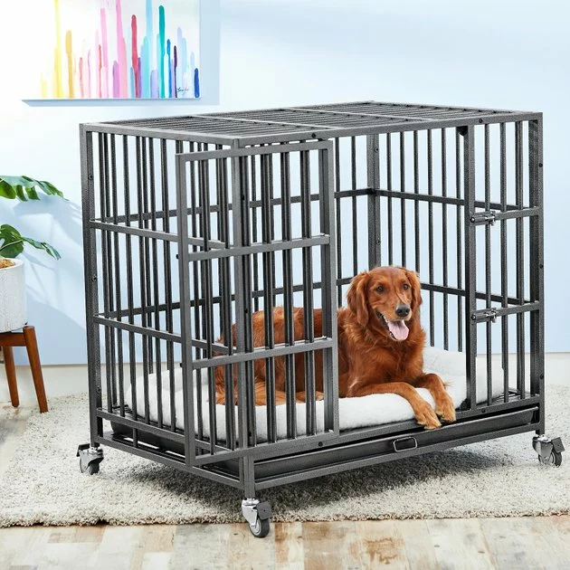 Frisco Ultimate Heavy Duty Steel Metal Single Door Dog Crate 3 Frisco Ultimate Heavy Duty Steel Metal Single Door Dog Crate