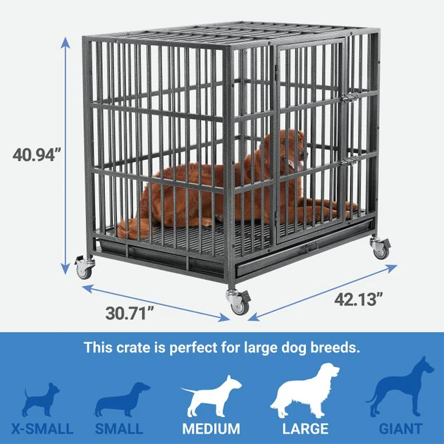 Frisco Ultimate Heavy Duty Steel Metal Single Door Dog Crate 4 Frisco Ultimate Heavy Duty Steel Metal Single Door Dog Crate - Image 2