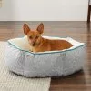Frisco Sherpa Hexagon Bolster Cat & Dog Bed 2 Frisco Sherpa Hexagon Bolster Cat & Dog Bed -The Frisco Store 144814 MAIN. SY630 V1566936149
