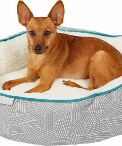 Frisco Sherpa Hexagon Bolster Cat & Dog Bed -The Frisco Store 144814 PT4. SY630 V1578443195