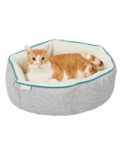Frisco Sherpa Hexagon Bolster Cat & Dog Bed -The Frisco Store 144814 PT5. SY630 V1578443383
