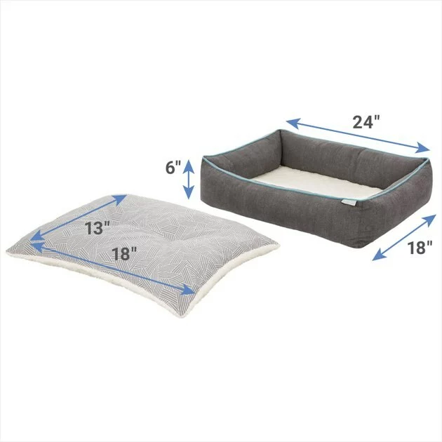 Frisco Sherpa Orthopedic Bolster Cat & Dog Bed 4 Frisco Sherpa Orthopedic Bolster Cat & Dog Bed - Image 2