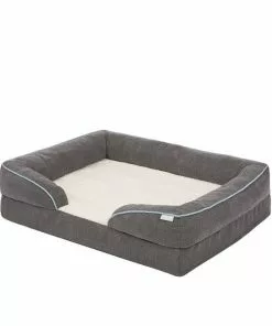 Frisco Plush Orthopedic Front Bolster Cat & Dog Bed w/Removable Cover -The Frisco Store 144861 PT2. SY630 V1650092512