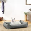 Frisco Rectangular Bolster Dog Bed w/Removable Cover, Dark Gray -The Frisco Store 144865 MAIN. SY630 V1566404860