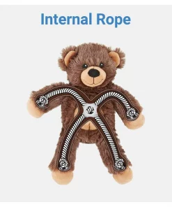 Frisco Plush with Inside Rope Squeaking Bear Dog Toy -The Frisco Store 147061 PT2. SY630 V1542751620