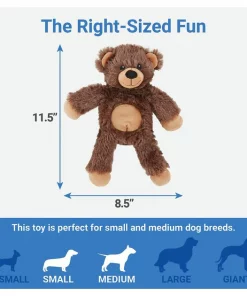 Frisco Plush with Inside Rope Squeaking Bear Dog Toy -The Frisco Store 147061 PT3. SY630 V1542751615