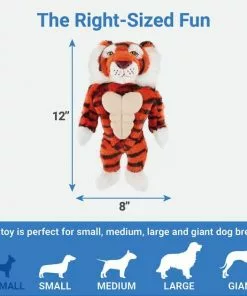 Frisco Muscle Plush Squeaking Tiger Dog Toy -The Frisco Store 147080 PT2. SY630 V1539206010