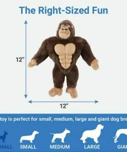 Frisco Muscle Plush Squeaking Gorilla Dog Toy -The Frisco Store 147084 PT2. SY630 V1539205960