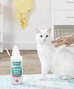 Frisco Hypoallergenic Waterless Grooming Wipes with Aloe for Dogs & Cats, Unscented, 50 count -The Frisco Store 152581 PT5. SY630 V1556122343