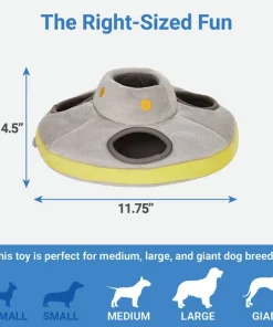 Frisco Hide & Seek Plush Flying Saucer Puzzle Dog Toy -The Frisco Store 152812 PT1. SY630 V1592550369