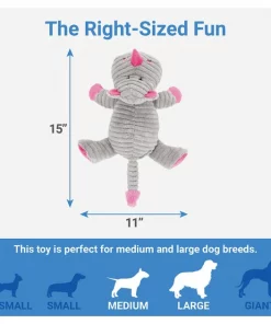 Frisco Corduroy Plush Squeaking Rhino Dog Toy 6 Frisco Corduroy Plush Squeaking Rhino Dog Toy -The Frisco Store 152828 PT1. SY630 V1549658000