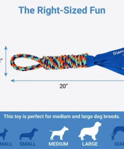 Frisco Rope with Handle & Tassels Dog Toy -The Frisco Store 152840 PT1. SY630 V1635345679