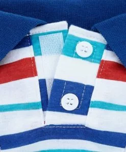 Frisco Striped Dog & Cat Polo Shirt, Red & Blue -The Frisco Store 153589 PT5. SY630 V1624902156