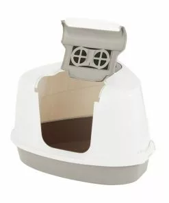 Frisco Flip Top Hooded Corner Cat Litter Box, Large, 21-in -The Frisco Store 155656 PT2. SY630 V1552410152