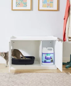 Frisco Decorative Bench Cat Litter Box Cover