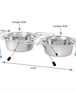 Frisco Non-Skid Elevated Dog & Cat Diner -The Frisco Store 159881 PT1. SY630 V1607382737
