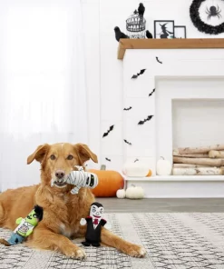 Frisco Halloween Living Dead Monsters Plush Squeaky Dog Toy, 3 count -The Frisco Store 161345 PT4. SY630 V1563230352