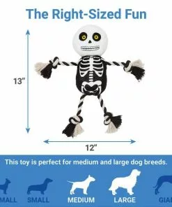 Frisco Halloween Skeleton Plush with Rope Squeaky Dog Toy -The Frisco Store 161358 PT1. SY630 V1599851477