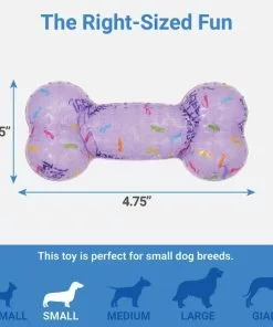 Frisco Birthday TPR Bone Dog Toy, Purple -The Frisco Store 162911 PT1. SY630 V1568207218