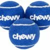 Frisco Fetch Squeaky Chewy Tennis Ball Dog Toy, 3 count