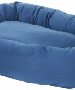 Frisco Velvet Round Bolster Dog Bed w/Removable Cover -The Frisco Store 165319 PT1. SY630 V1568211227