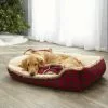 Frisco Buffalo Check Cuddler Pet Bed & Gift Set