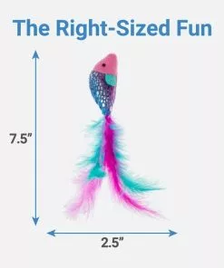 Frisco Sparkle Fish Cat Toy with Catnip, 2-Pack -The Frisco Store 166361 PT1. SY630 V1599273155