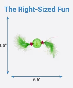 Frisco Paw & Play Feather Ball Cat Toy -The Frisco Store 166378 PT1. SY630 V1599273146