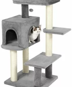 Frisco 48-in Heavy Duty Faux Fur Cat Tree & Condo -The Frisco Store 169399 PT2. SY630 V1569622082