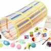 Frisco Plush, Teaser, Ball & Tunnel Variety Pack Cat Toy with Catnip, 25 count