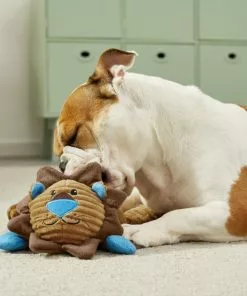 Frisco Corduroy Plush Squeaking Lion Dog Toy -The Frisco Store 174703 PT2. SY630 V1573492704