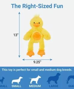 Frisco Plush with Inside Rope Squeaking Duck Dog Toy -The Frisco Store 174723 PT1. SY630 V1574719141