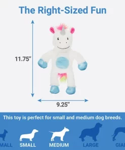 Frisco Plush with Inside Rope Squeaking Unicorn Dog Toy -The Frisco Store 174727 PT1. SY630 V1574719142