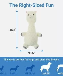 Frisco Bobberz Plush Squeaking Llama Dog Toy -The Frisco Store 174741 PT1. SY630 V1574718773