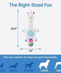 Frisco Bobberz Plush Squeaking Unicorn Dog Toy -The Frisco Store 174743 PT1. SY630 V1574718775