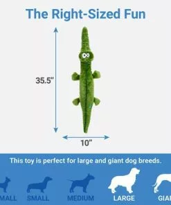 Frisco Wagazoo Plush Squeaking Alligator Dog Toy -The Frisco Store 174751 PT1. SY630 V1574718781