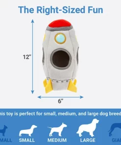 Frisco Hide & Seek Plush Rocket Ship Puzzle Dog Toy -The Frisco Store 174753 PT1. SY630 V1574718782
