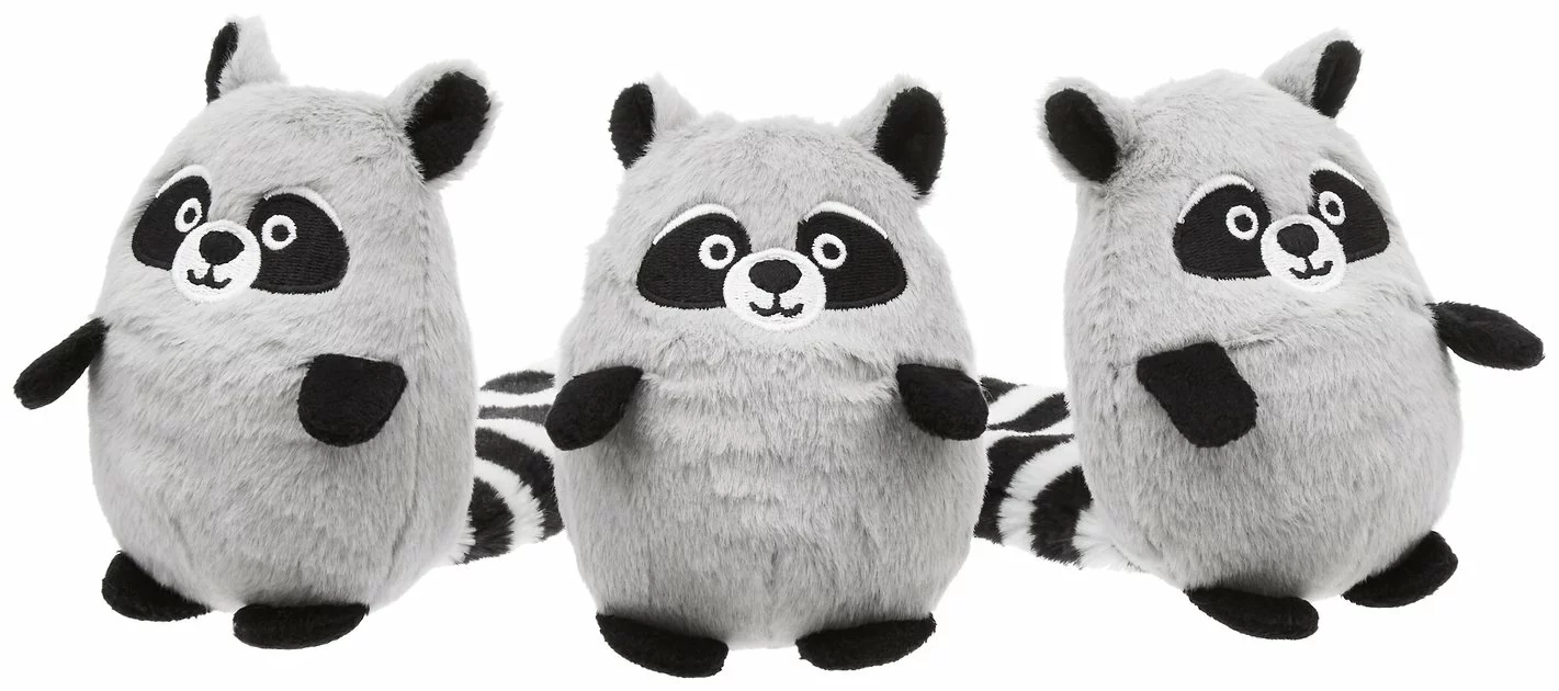 Frisco Hide & Seek Raccoon Dog Toy Refills, 3-pack 3 Frisco Hide & Seek Raccoon Dog Toy Refills, 3-pack