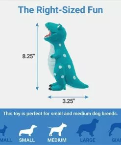 Frisco Latex Squeaky Dinosaur Dog Toy -The Frisco Store 174770 PT1. SY630 V1642187486