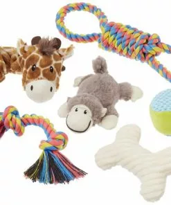 Frisco Plush & Rope Bundle Dog Toy, 6-Pack
